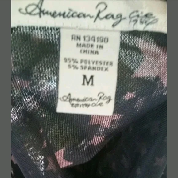 American Rag Cie Tank Top Black Chiffon Wrap Tank - Picture 4 of 6